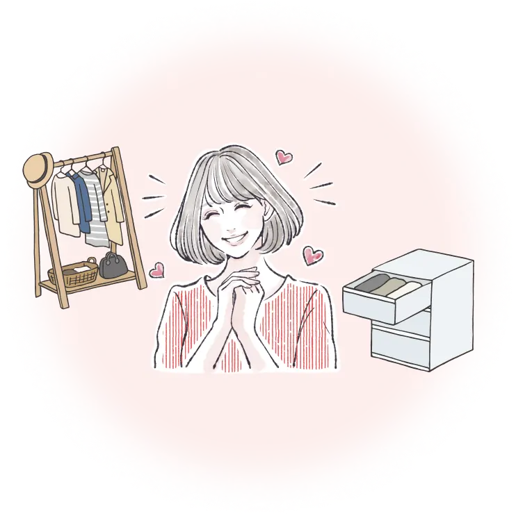 綺麗になってハッピーな女性